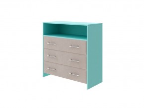 PROxSON Комод Свен (ЛДСП Аква+ткань Аква/Monopoly Миндаль (111)) 90x40 в Талице - talica.mebel24.online | фото