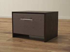 PROxSON Тумба Varna (ЛДСП Венге+экокожа Дуб венге с коричневым) 51x40 в Талице - talica.mebel24.online | фото