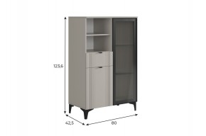 РИЧ Комод 2 со стеклом в Талице - talica.mebel24.online | фото 2