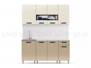 РИО-2 ЛДСП Кухонный гарнитур 1,7 м (Бежевый/Капучино) в Талице - talica.mebel24.online | фото