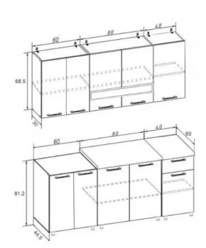 РИО-2 ЛДСП Кухонный гарнитур 1,8 м в Талице - talica.mebel24.online | фото 7