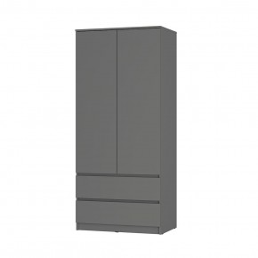 Шкаф 2-х створчатый Симпл ШК-03 (графит) в Талице - talica.mebel24.online | фото 2