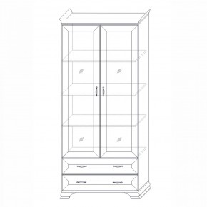 Шкаф (2 стеклодвери) Сиена в Талице - talica.mebel24.online | фото 3