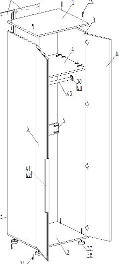 Шкаф 2-ств. для одежды "Лео" в Талице - talica.mebel24.online | фото 2
