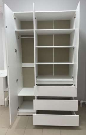 Шкаф 3-ств. с 3 ящиками "Бьянко" в Талице - talica.mebel24.online | фото 2