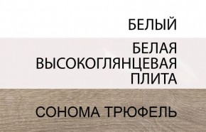 Шкаф 3D/TYP 22A, LINATE ,цвет белый/сонома трюфель в Талице - talica.mebel24.online | фото 3