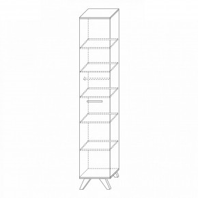 Шкаф 400 высокий Вега Скандинавия в Талице - talica.mebel24.online | фото 3