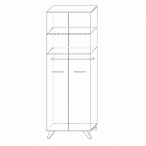 Шкаф 800 высокий Вега Скандинавия в Талице - talica.mebel24.online | фото 6
