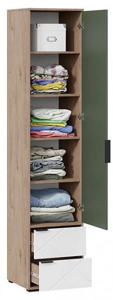Шкаф для белья Лео ТД-410.07.21 в Талице - talica.mebel24.online | фото 2
