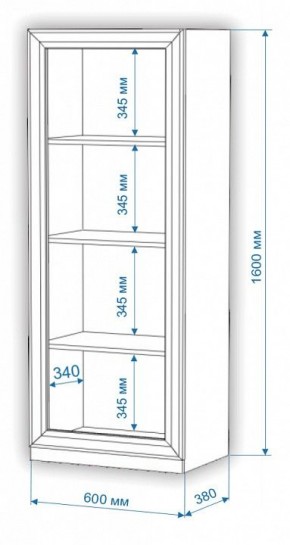 Шкаф для белья Нобиле ВтН-ФГД в Талице - talica.mebel24.online | фото 2