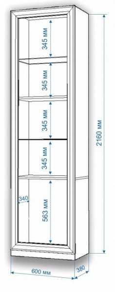 Шкаф для белья Нобиле ВтВ-ФГД-ФГК в Талице - talica.mebel24.online | фото 3