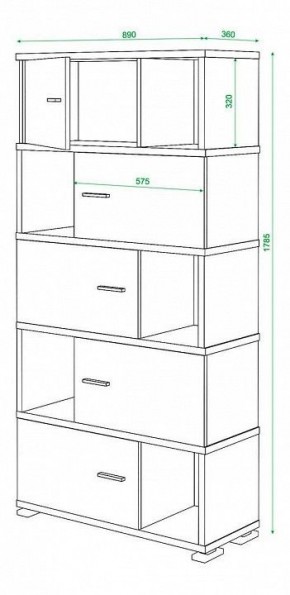 Шкаф комбинированный Домино СБ-30/5 в Талице - talica.mebel24.online | фото 2