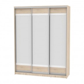 Шкаф-купе B-220х180х60-3 "Белла" (D10D10D10) в Талице - talica.mebel24.online | фото