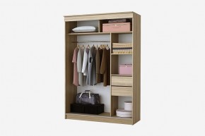 Шкаф-купе Бабочка 1.5 серия Альянс (дуб сонома) в Талице - talica.mebel24.online | фото 2