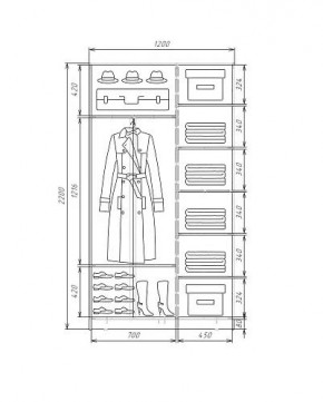 Шкаф-купе ХИТ 22-4-12-55 (420) в Талице - talica.mebel24.online | фото 5