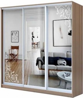 Шкаф-купе ХИТ 23-20/2-656 ОРНАМЕНТ в Талице - talica.mebel24.online | фото