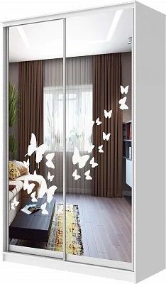 Шкаф-купе ХИТ 24-12-66 БАБОЧКИ в Талице - talica.mebel24.online | фото