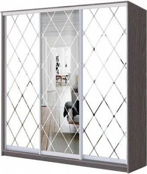 Шкаф-купе ХИТ 24-20/2-666 РОМБ БОЛЬШОЙ МАТОВЫЙ в Талице - talica.mebel24.online | фото