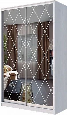 Шкаф-купе ХИТ 24-4-12-66 РОМБ БОЛЬШОЙ в Талице - talica.mebel24.online | фото