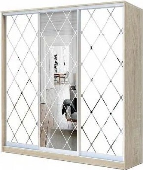 Шкаф-купе ХИТ 24-4-18-666 РОМБ БОЛЬШОЙ МАТОВЫЙ в Талице - talica.mebel24.online | фото