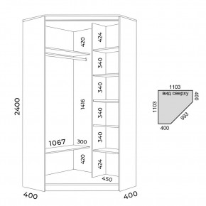 Шкаф-купе ХИТ-У-24-4-88 в Талице - talica.mebel24.online | фото 3