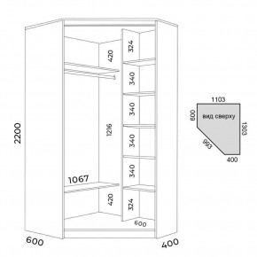 Шкаф-купе ХИТ-У-L-22-64-77 в Талице - talica.mebel24.online | фото 2