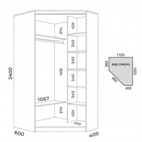 Шкаф-купе ХИТ-У-L-24-64-77 в Талице - talica.mebel24.online | фото 3