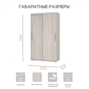 Шкаф-купе ШКК-11 (ясень белый) в Талице - talica.mebel24.online | фото 7