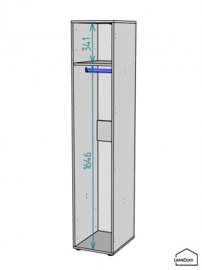 Шкаф Linnea MHR-1 2050х400х510 (ДВ-М 11.1.25) в Талице - talica.mebel24.online | фото 3
