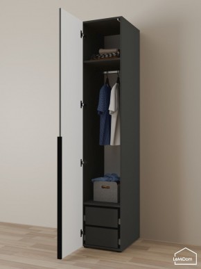 Шкаф Linnea MHR-1-3 2050х400х510 (Графит-М 11.1.25) в Талице - talica.mebel24.online | фото 5