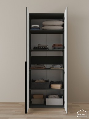 Шкаф Linnea MHR-2-2 2050х800х510 (Графит-М 11.1.25) в Талице - talica.mebel24.online | фото 4