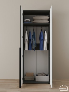 Шкаф Linnea MHR-2 2050х800х510 (Графит-М 11.1.25) в Талице - talica.mebel24.online | фото 4