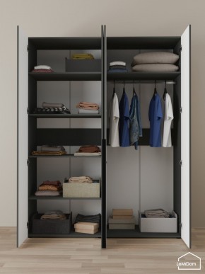Шкаф Linnea MHR-4-1 2050х1600х510 (Графит-М 11.1.25) в Талице - talica.mebel24.online | фото 4