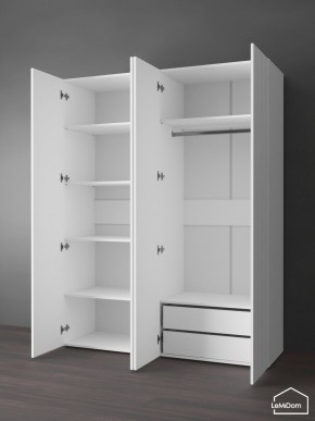 Шкаф Linnea MHR-4PO-2 2050х1600х510 (Белый-М 11.1.1) в Талице - talica.mebel24.online | фото 5
