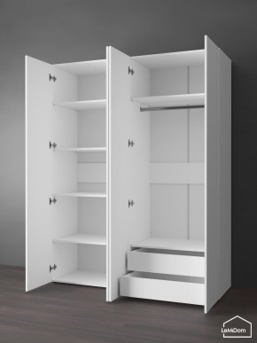 Шкаф Linnea MHR-4PO-2 2050х1600х510 (Белый-М 11.1.1) в Талице - talica.mebel24.online | фото 6
