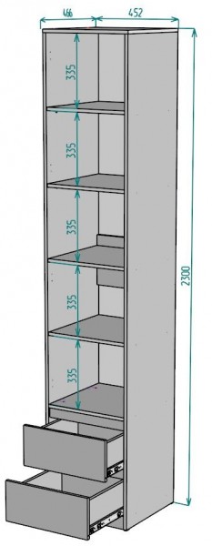 Шкаф Мальта H166 в Талице - talica.mebel24.online | фото 2