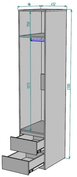 Шкаф Мальта H167 в Талице - talica.mebel24.online | фото 2