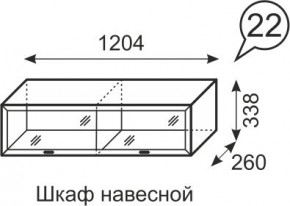 Шкаф навесной Венеция 22 бодега в Талице - talica.mebel24.online | фото 1