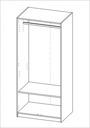 Шкаф ОРИОН двухдверный, цвет белый в Талице - talica.mebel24.online | фото 2