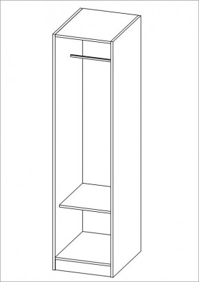 Шкаф ОРИОН однодверный, цвет белый в Талице - talica.mebel24.online | фото 2