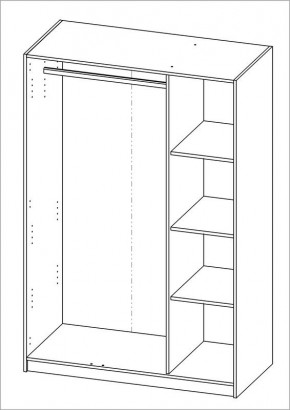 Шкаф ОРИОН трехдверный, цвет Дуб Венге в Талице - talica.mebel24.online | фото 3