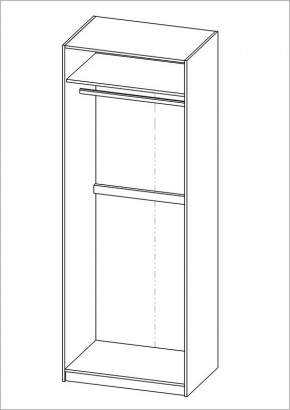 Шкаф ПЕГАС двухдверный, цвет белый в Талице - talica.mebel24.online | фото 3