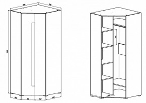 Шкаф платяной Куба 1725.М3 в Талице - talica.mebel24.online | фото 9