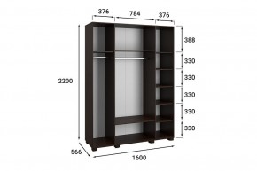 Шкаф платяной Монблан МБ-25К в Талице - talica.mebel24.online | фото 5