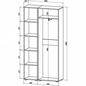 Шкаф платяной Тунис-5 в Талице - talica.mebel24.online | фото 3