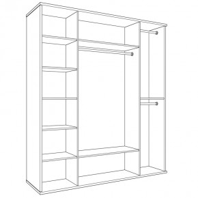 Шкаф распашной четырехдверный с зеркалами Парма Нео в Талице - talica.mebel24.online | фото 10