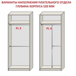 Шкаф распашной серия «ЗЕВС» (PL3/С1/PL2) Серый камень/Небраска натуральный в Талице - talica.mebel24.online | фото 10
