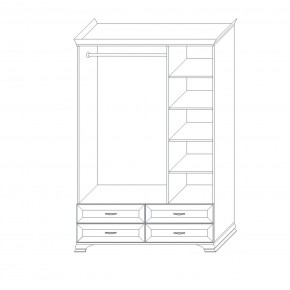 Шкаф распашной трехдверный с зеркалами Сиена в Талице - talica.mebel24.online | фото 12