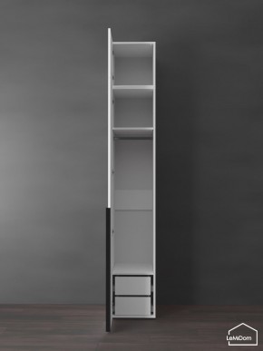 Шкаф с антресолью Linnea MHR-1A-3 2450х400х510 (Белый-М 11.1.2) в Талице - talica.mebel24.online | фото 5