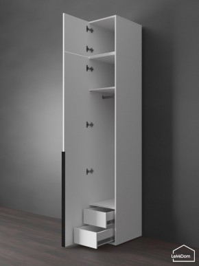 Шкаф с антресолью Linnea MHR-1A-3 2450х400х510 (Белый-М 11.1.2) в Талице - talica.mebel24.online | фото 6